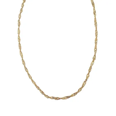 Camila Goldplated Stainless Steel Chain - 18-Inch x 3mm