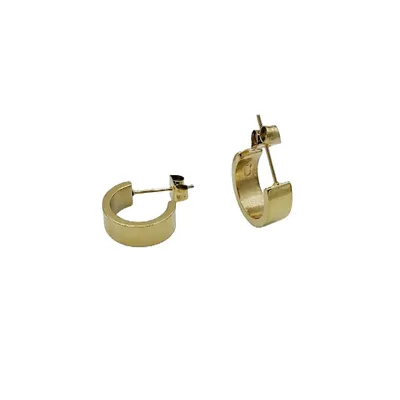 Remi Goldplated Stainless Steel Hoop Earrings