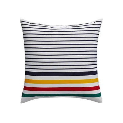 Multistripe Recycled Polyester Square Outdoor Cushion
