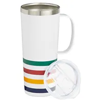 Multistripe Travel Mug With Handle