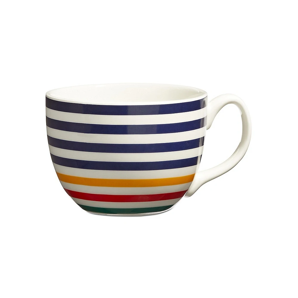 Multistripe Breakfast Mug