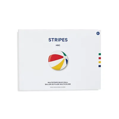 Multistripe Inflatable Beach Ball