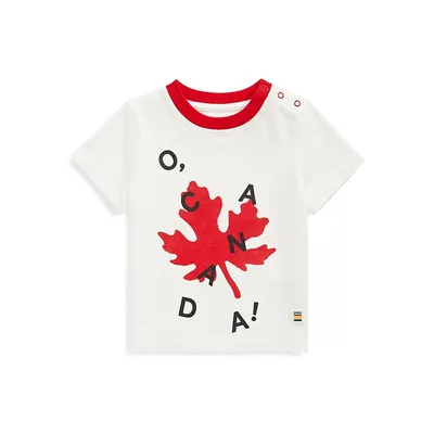 Baby's Organic Cotton Maple Leaf Graphic T-Shirt