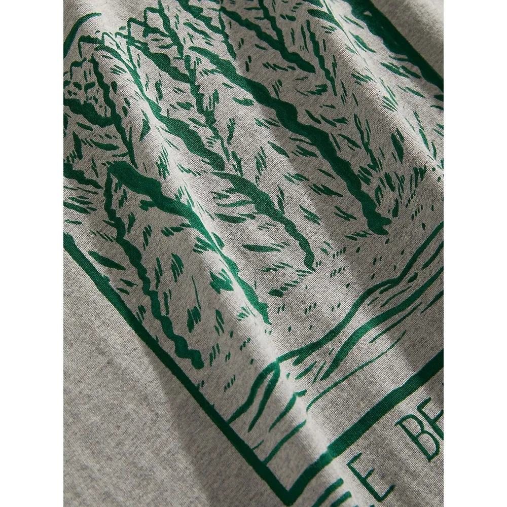 T-shirt en coton biologique à imprimé unisexe