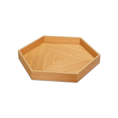 Nara Hexagonal Wood Tray