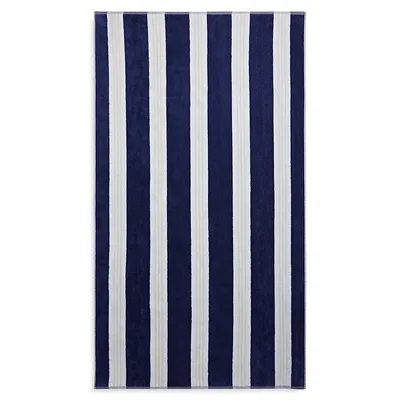 Jacquard Pool Towel Blue & Yellow Stripe Beach Towel