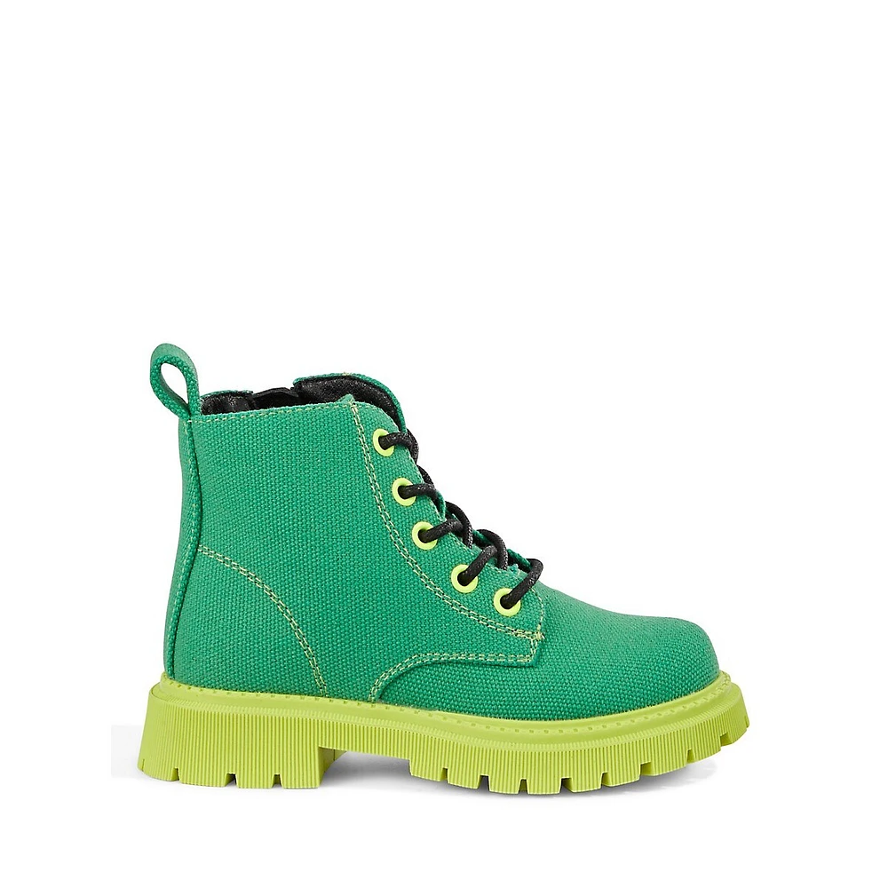 Kid's Ariel-2 Canvas Hiker Boots