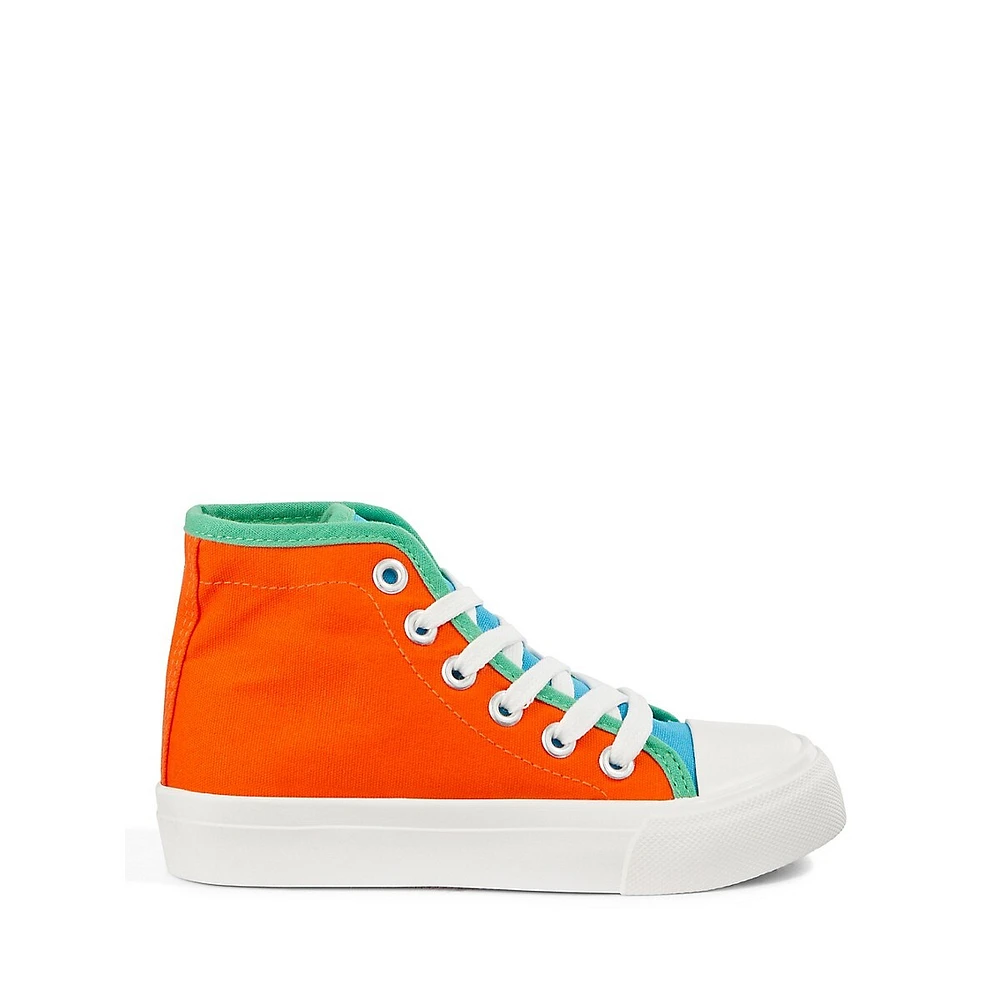 Kid's Arlo High-Top Canvas Sneakers