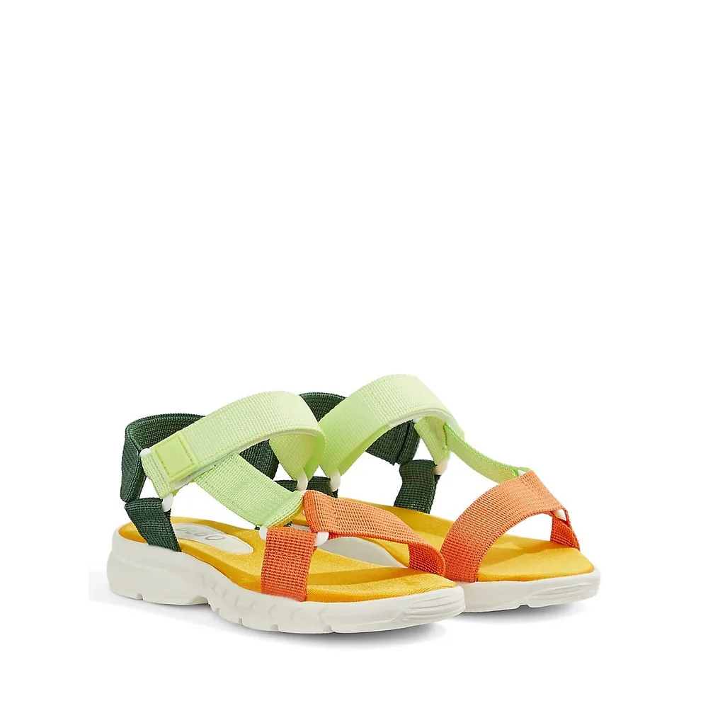 Kid's Kylo 1 Colourblock Canvas Sandals