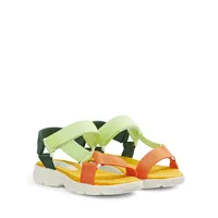 Kid's Kylo 1 Colourblock Canvas Sandals