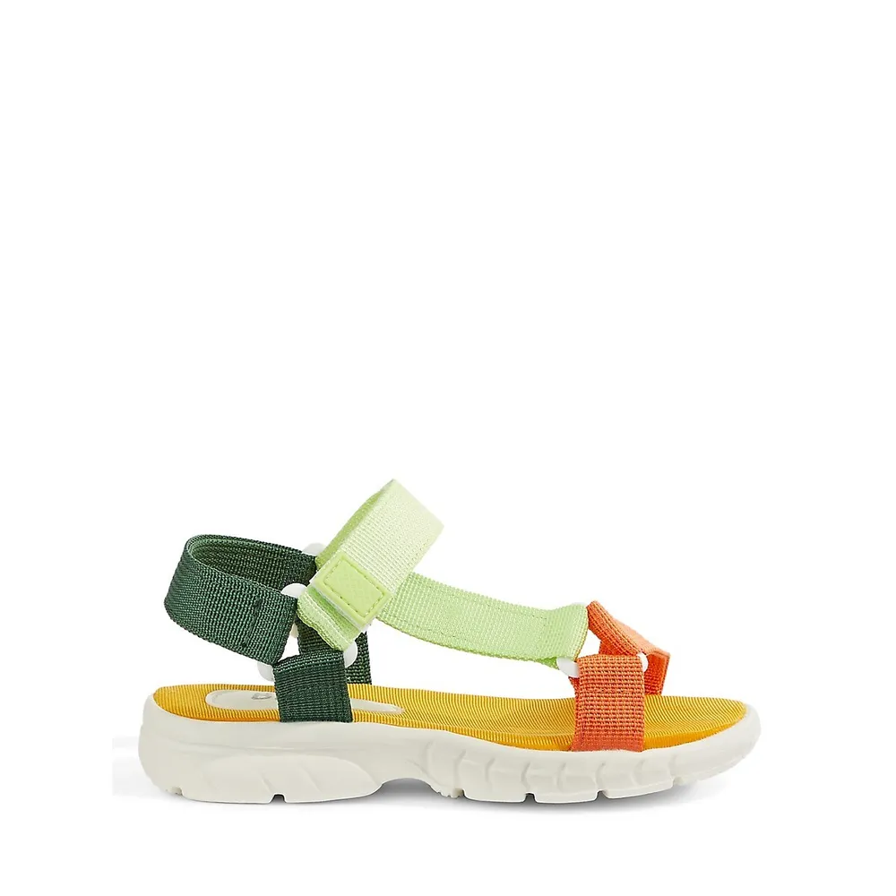 Kid's Kylo 1 Colourblock Canvas Sandals