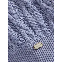 Boatneck Cable-Knit Sweater