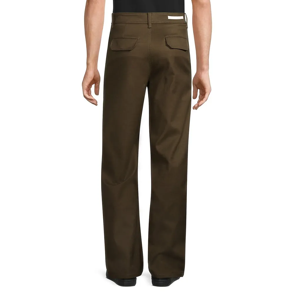 Wide-Leg Workwear Pants