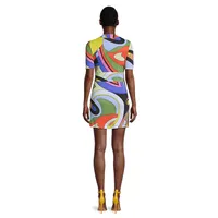 Psychedelic-Print Dress