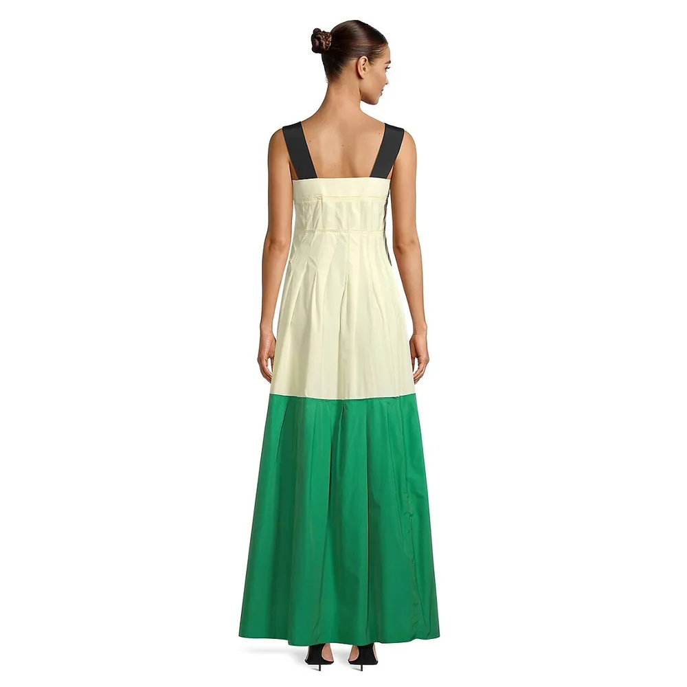 Colourblock Tank Maxi Dress