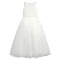Girl's Lace Tulle Communion Dress
