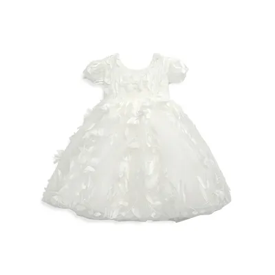 Baby Gir'ls Baptism 3D Lace Special Occasion Dress