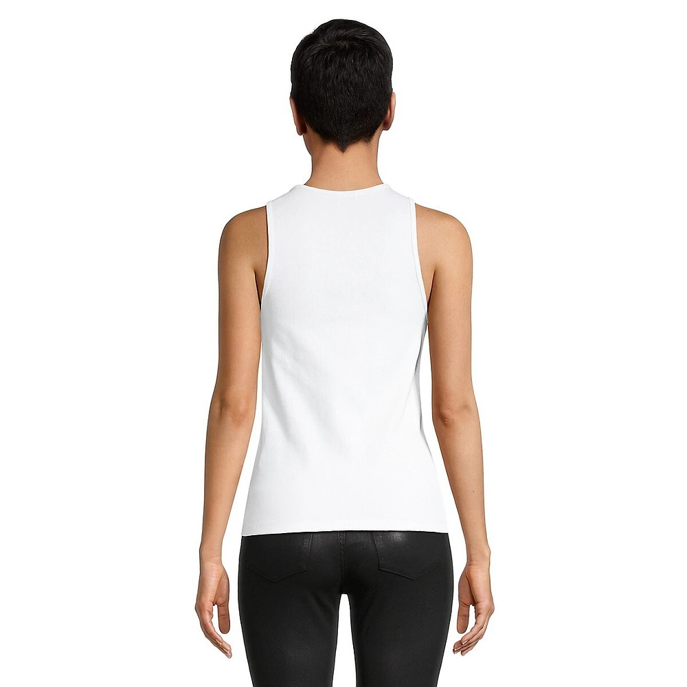 Organic Cotton-Blend Logo Tank Top