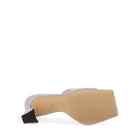 Patent Leather Square-Toe Sandals