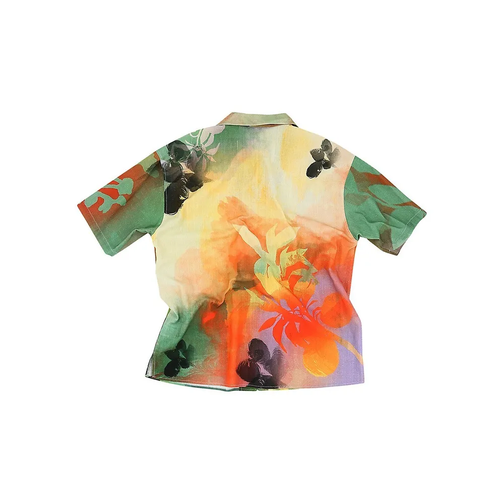 Rhino Tie-Dye Print Shirt