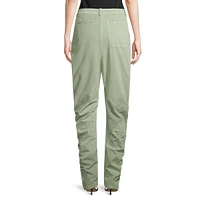 High-Rise Twisted Tapered Pants