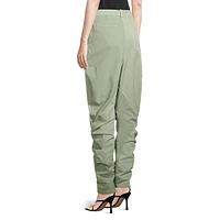 High-Rise Twisted Tapered Pants