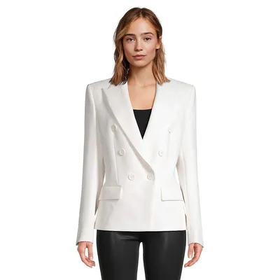 Tailored Double-Breated Blazer