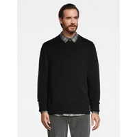 Crewneck Rib-Trim Sweater