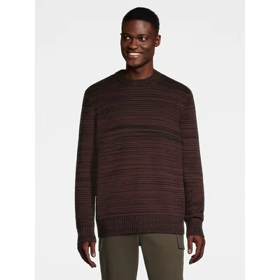 Space-Dye Crewneck Sweater