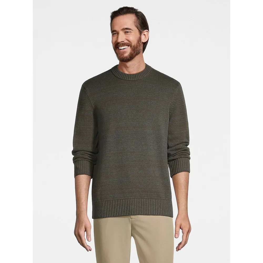 Space-Dye Crewneck Sweater