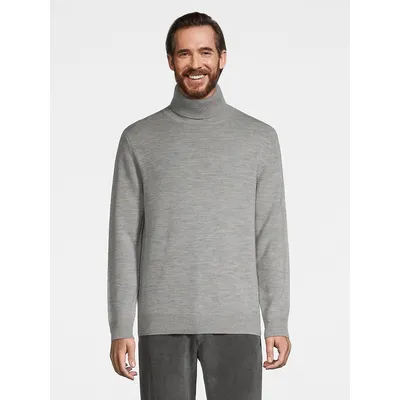 Merino Wool Mockneck Sweater