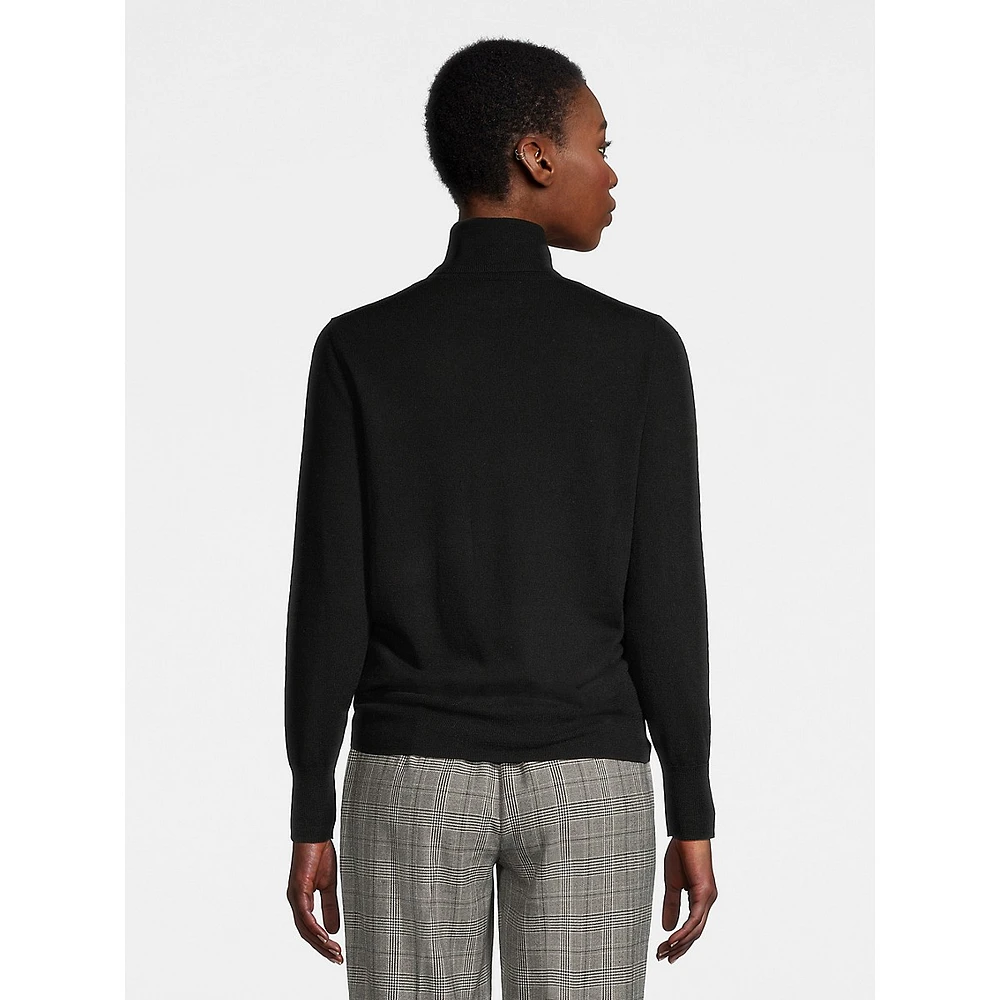 Classic Merino Wool Turtleneck Sweater