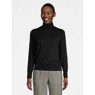 Classic Merino Wool Turtleneck Sweater