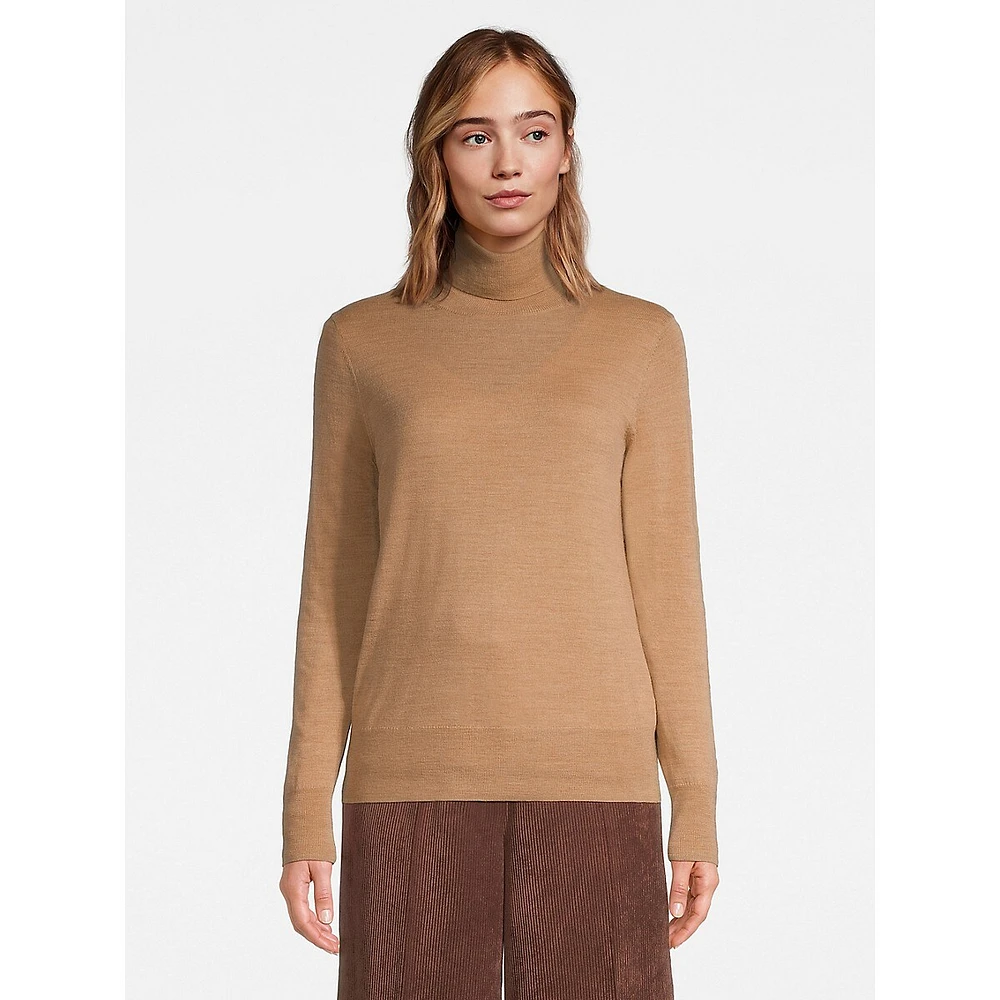 Classic Merino Wool Turtleneck Sweater