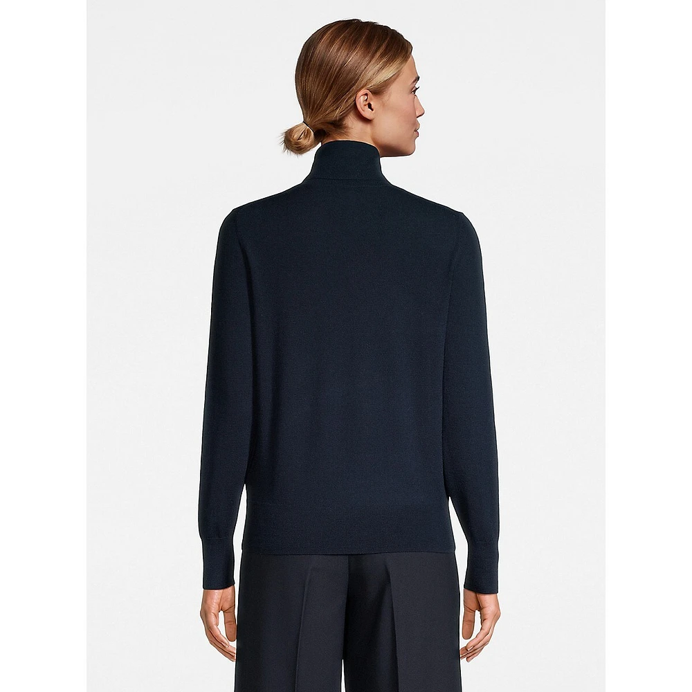 Classic Merino Wool Turtleneck Sweater