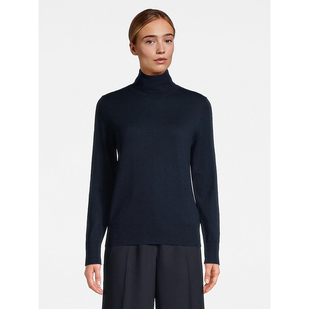 Classic Merino Wool Turtleneck Sweater