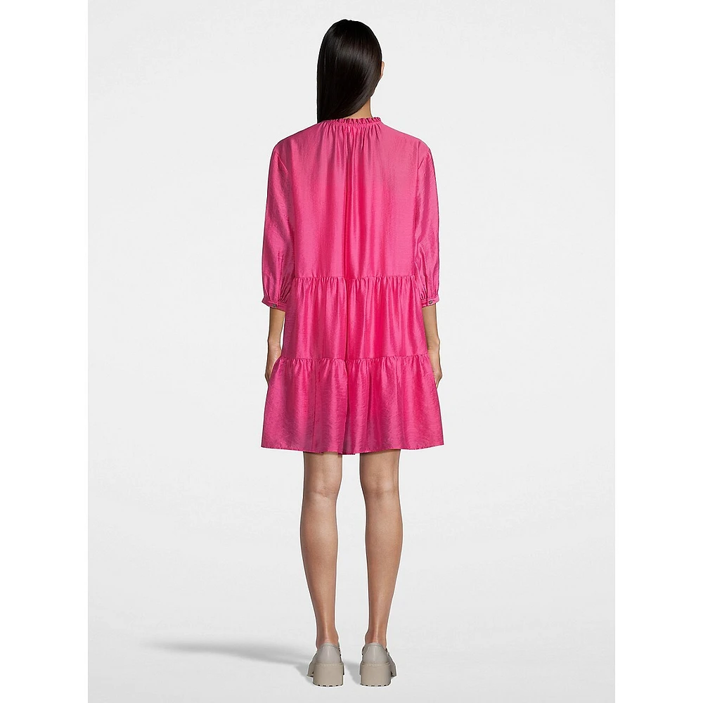 Drapey Tier Mini Dress