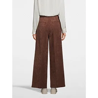 Wide-Leg Corduroy Pants