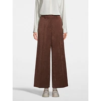 Wide-Leg Corduroy Pants