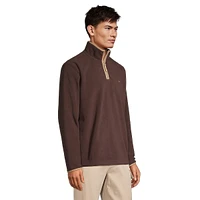 Polar Fleece Quarter-Zip Mockneck Top
