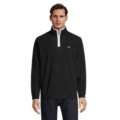 Polar Fleece Quarter-Zip Mockneck Top