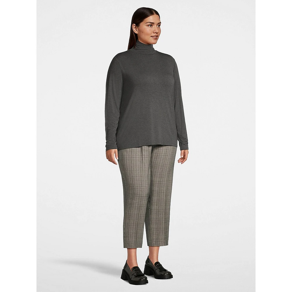 Plus Slim-Fit Stretch Turtleneck