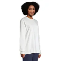 Unisex Organic Cotton Varsity Graphic Long-Sleeve T-Shirt
