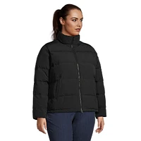 Plus Removable-Hood Down Puffer Jacket