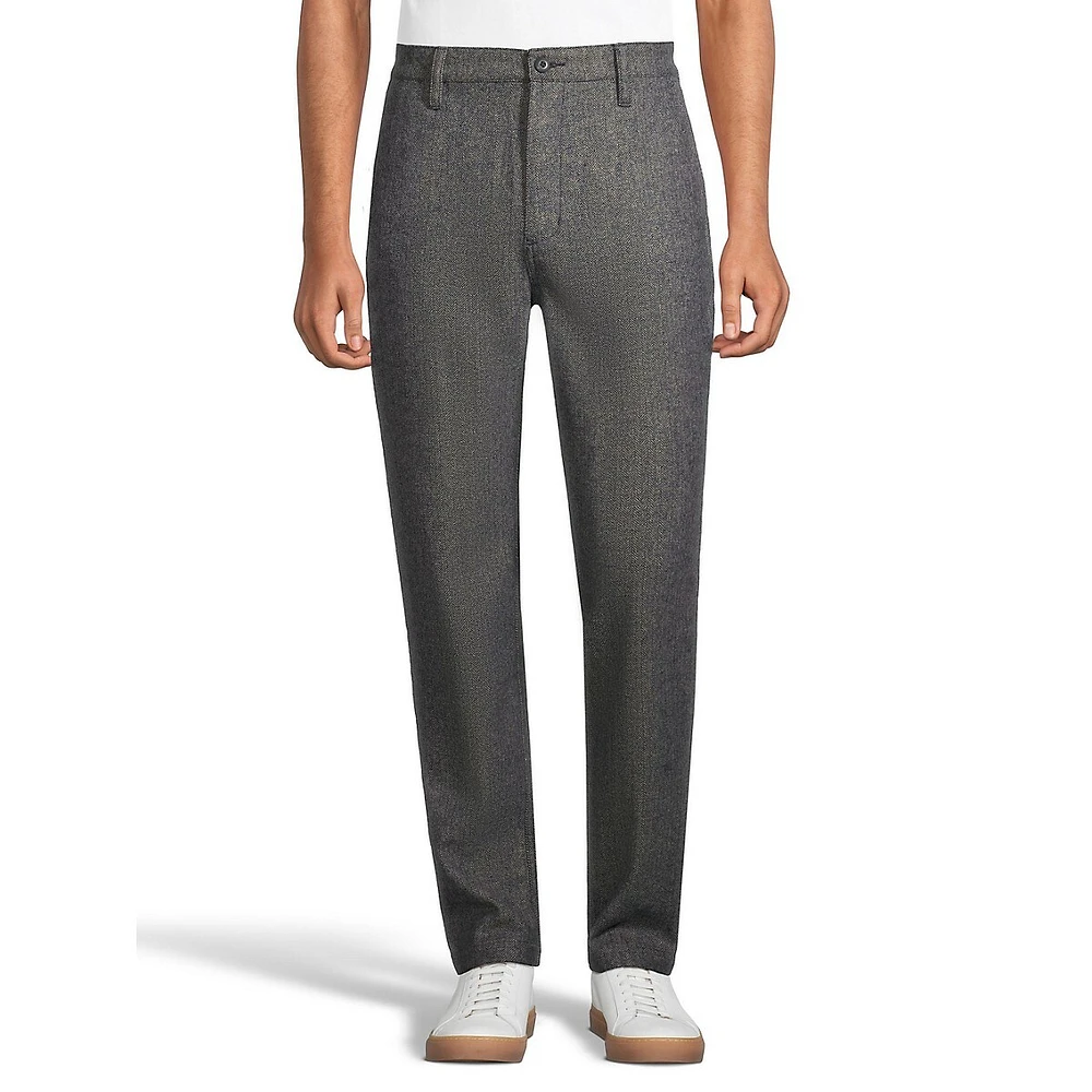 Bellwoods Wool-Blend Herringbone Trousers