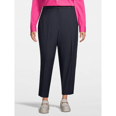 Plus Tailored Wide-Leg Crop Pants