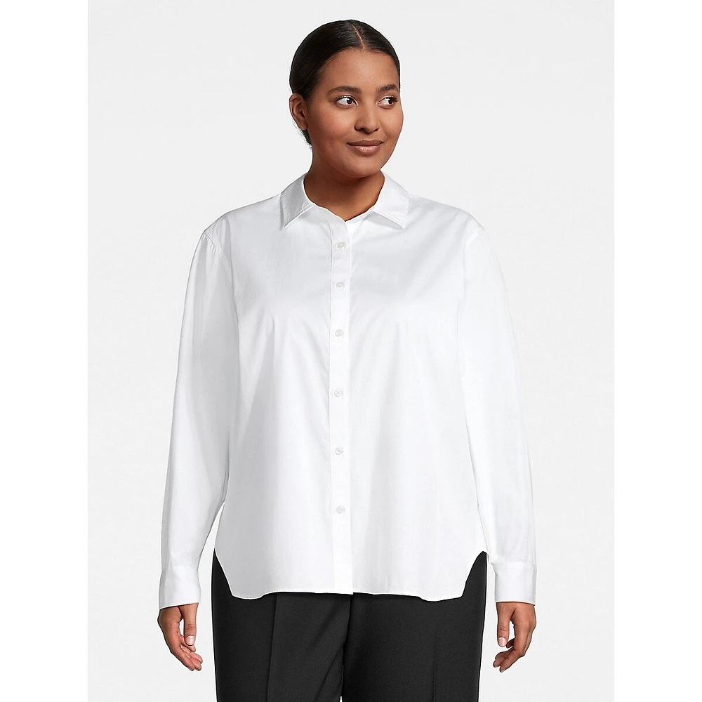 Plus Classic Button-Up Shirt