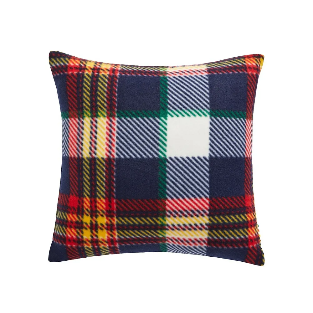 Polar Fleece Tartan Cushion