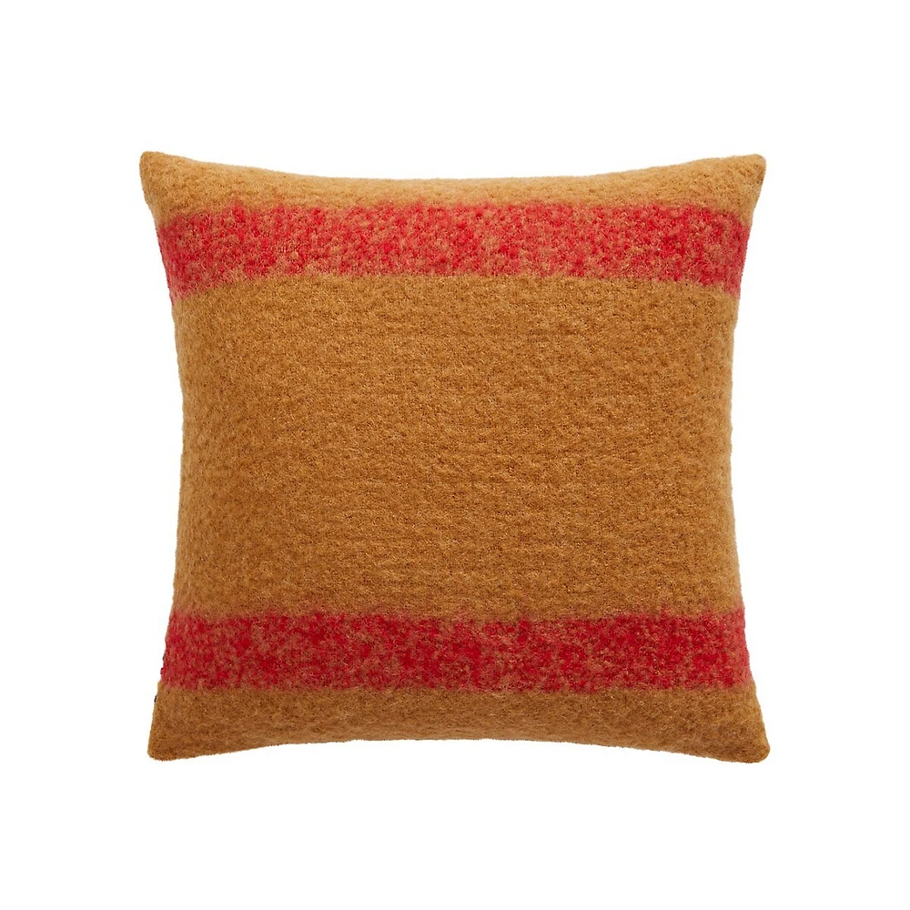 All Season Chipmunk Striped Wool-Blend Cushion