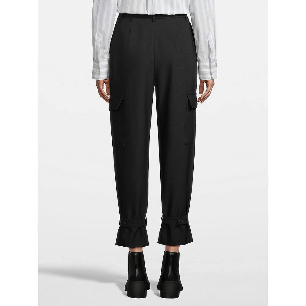 Relaxed-Fit Ankle Cargo Pants